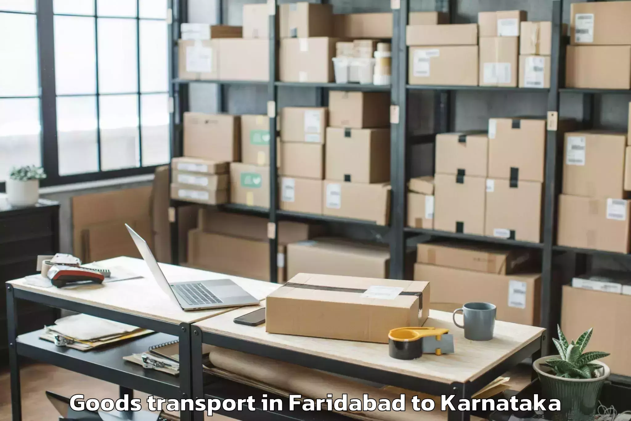 Top Faridabad to Hukeri Goods Transport Available